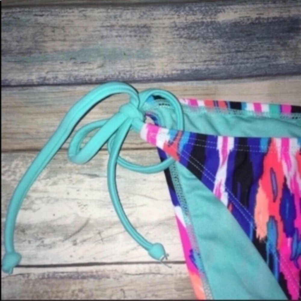 Xhilaration Bikini Bottoms Medium Tie Side Multicolor Swimwear Women - Picture 4 of 5